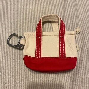New L.L. Bean Mini Keychain Tote
